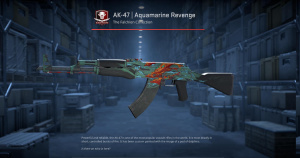 AK-47 | Aquamarine Revenge (Well-Worn) Screenshot