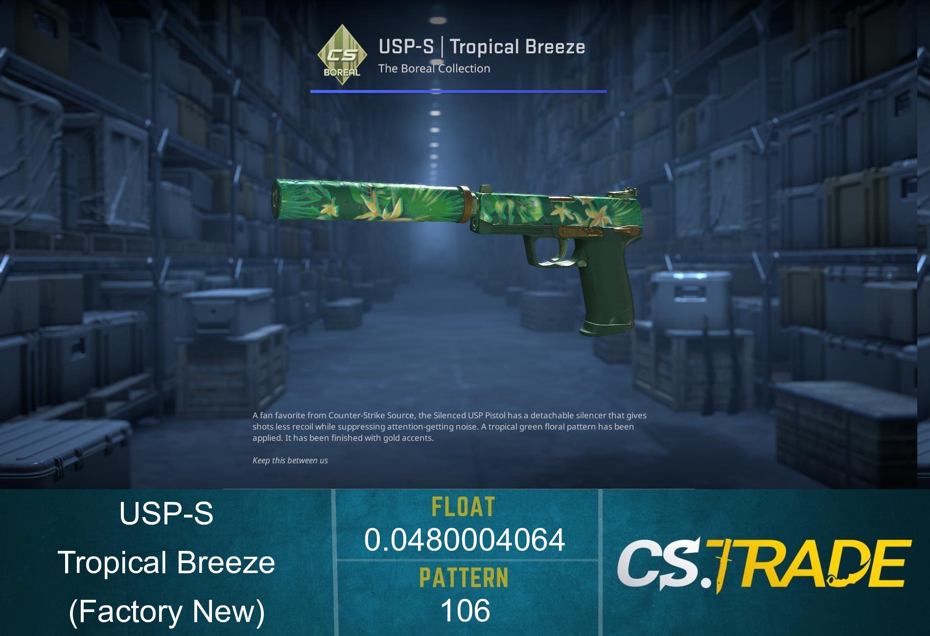 USP-S | Tropical Breeze (Factory New) Screenshot