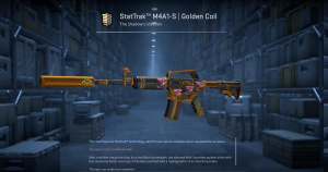 StatTrak™ M4A1-S | Golden Coil (Well-Worn) Screenshot
