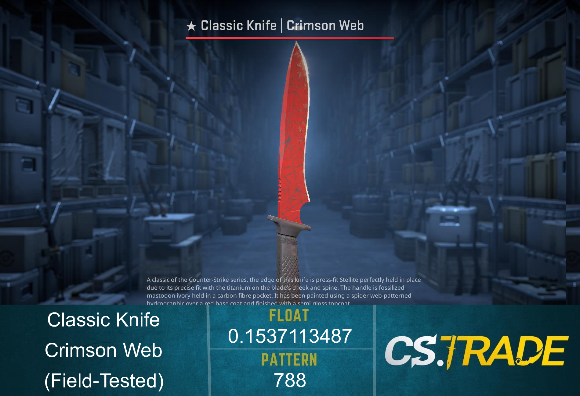 ★ Classic Knife | Crimson Web (Field-Tested) Screenshot