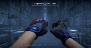 ★ Specialist Gloves | Fade (Battle-Scarred) Screenshot
