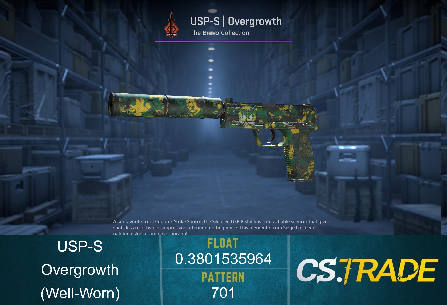 USP-S | Overgrowth (Well-Worn) Screenshot