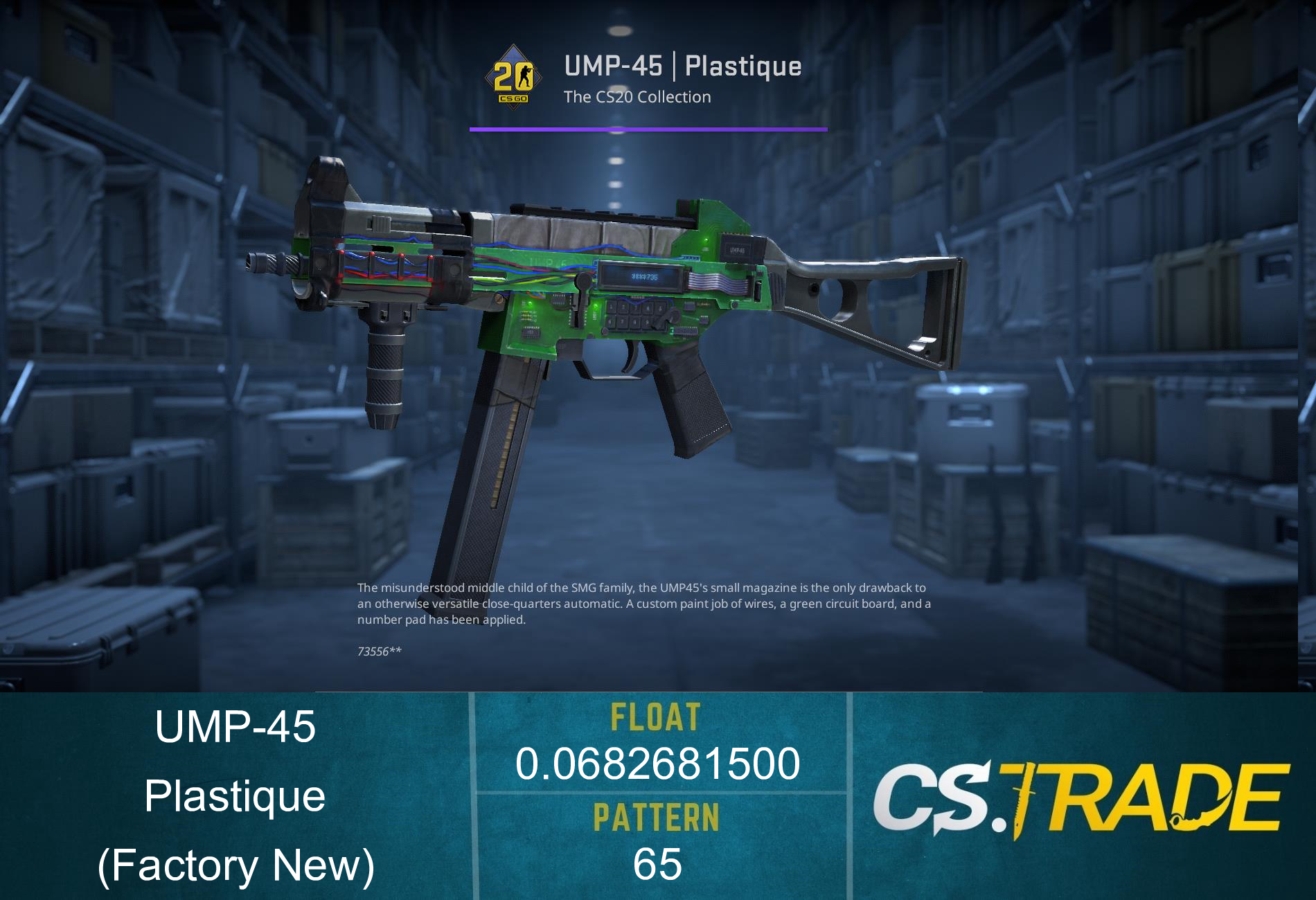 UMP-45 | Plastique (Factory New) Screenshot