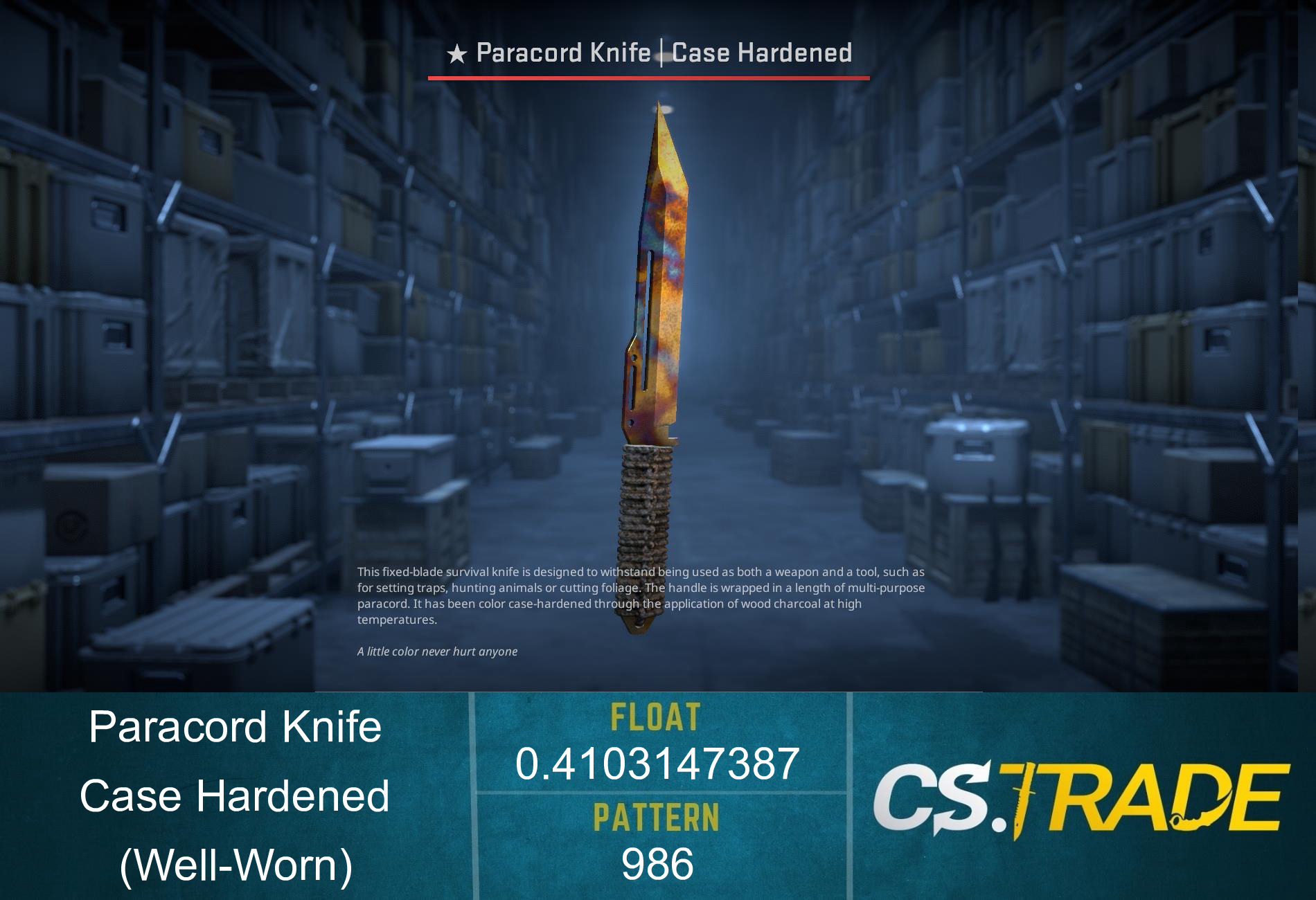 ★ Paracord Knife | Case Hardened (Factory New) Screenshot