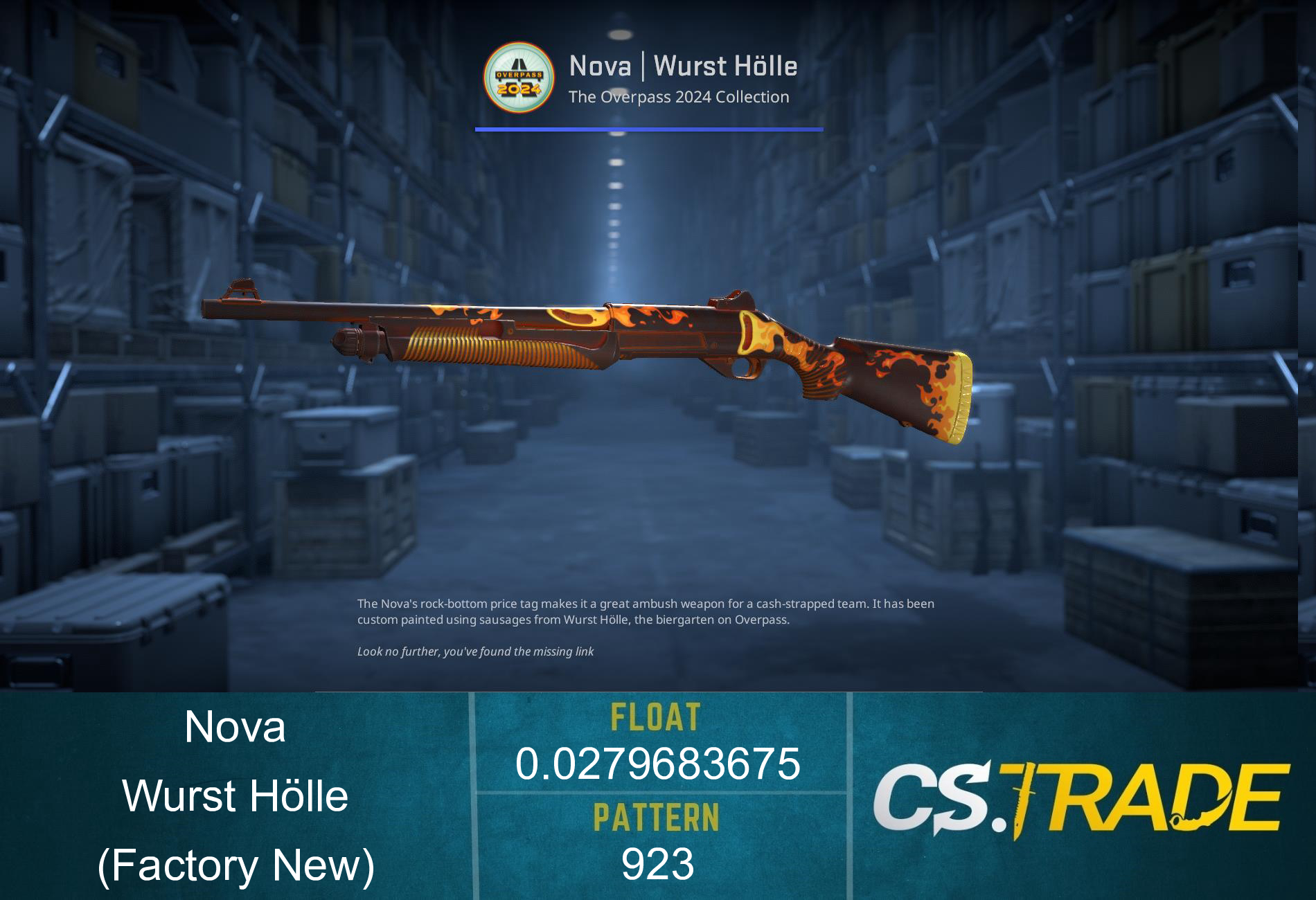Nova | Wurst Hölle (Factory New) Screenshot