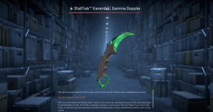 ★ StatTrak™ Karambit | Gamma Doppler Emerald (Factory New) Screenshot