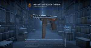 StatTrak™ Tec-9 | Blue Titanium (Factory New) Screenshot