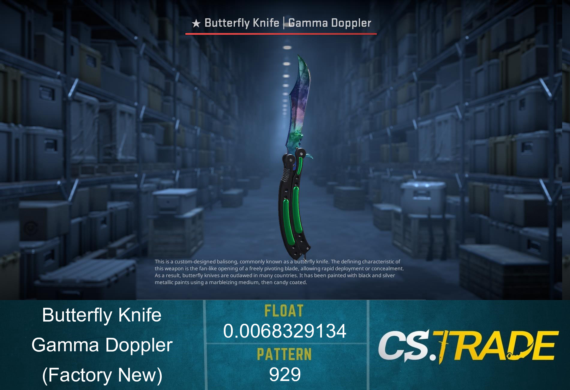 ★ Butterfly Knife | Gamma Doppler (Factory New) Screenshot