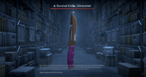 ★ Survival Knife | Ultraviolet (Field-Tested) Screenshot