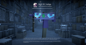 MAC-10 | Indigo (Minimal Wear) Screenshot
