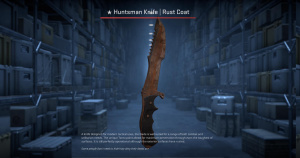 ★ Huntsman Knife | Rust Coat (Battle-Scarred) Screenshot