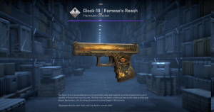 Glock-18 | Ramese's Reach (Well-Worn) Screenshot