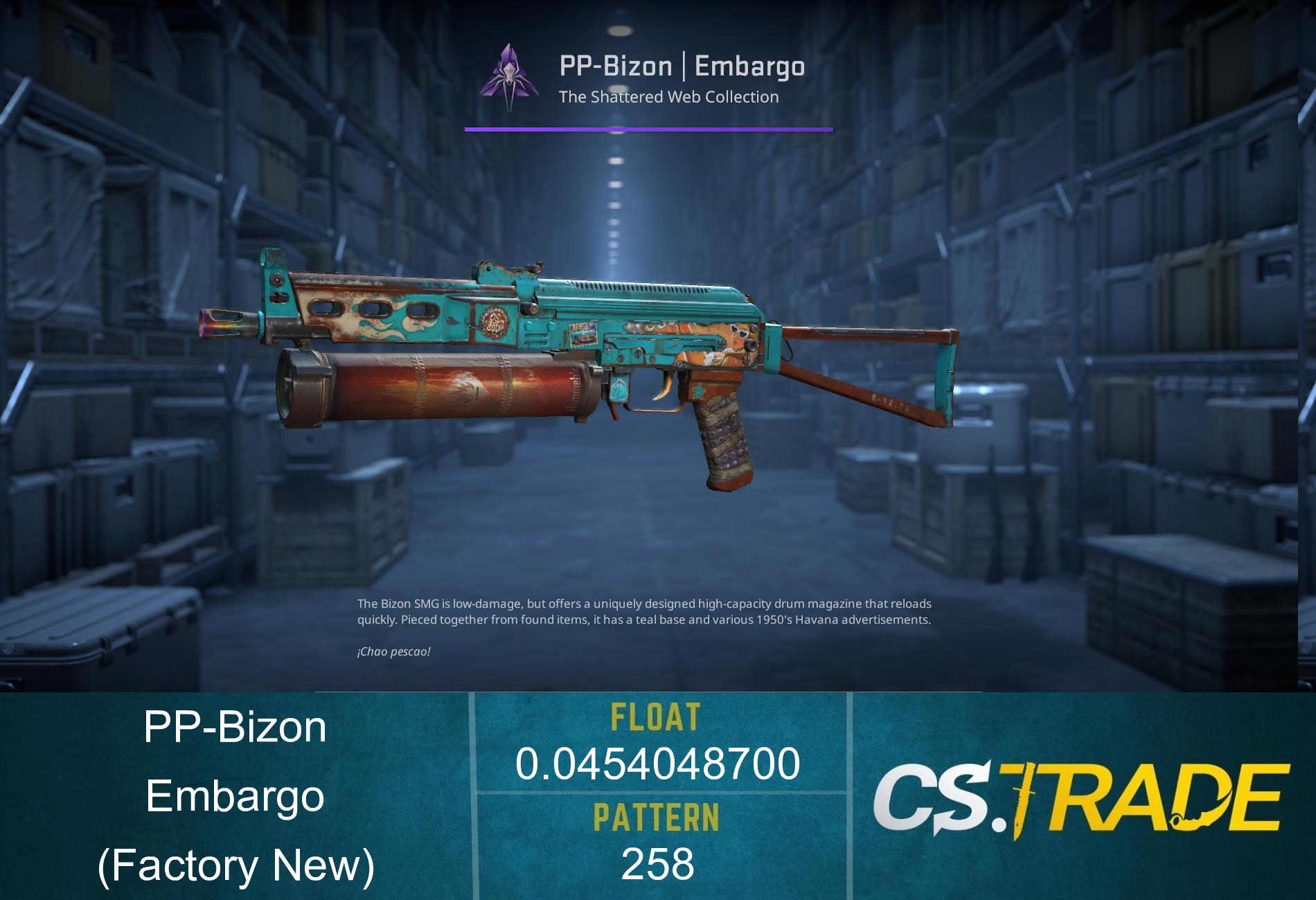 PP-Bizon | Embargo (Factory New)