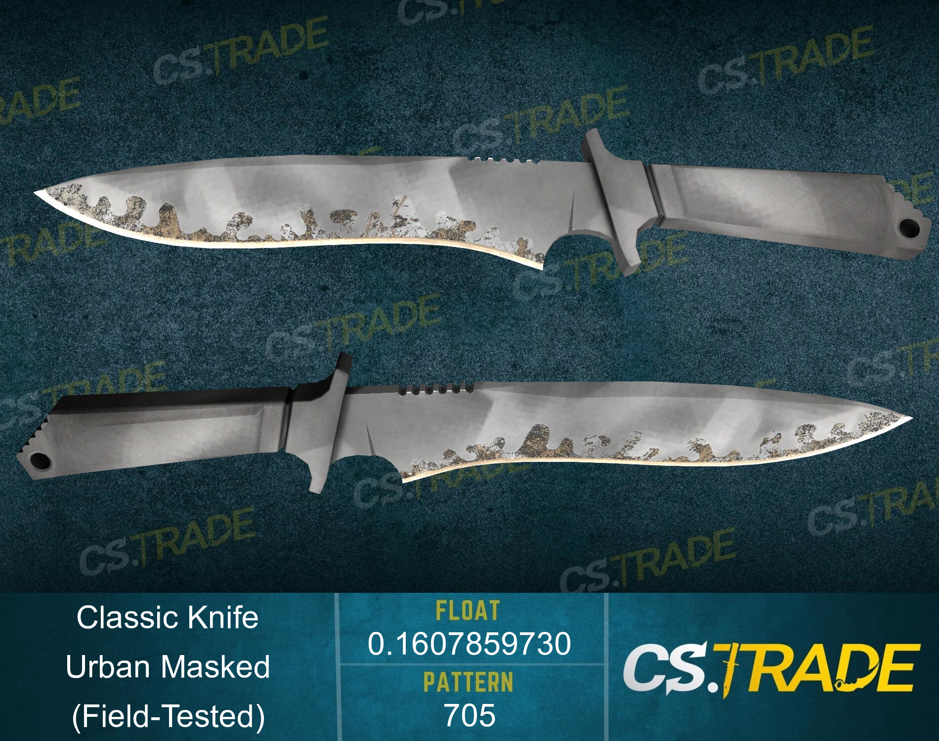 ★ StatTrak™ Classic Knife | Urban Masked (Field-Tested) Screenshot