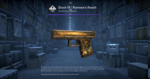 Glock-18 | Ramese's Reach (Minimal Wear) Screenshot
