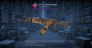 AK-47 | Searing Rage (Minimal Wear) Screenshot