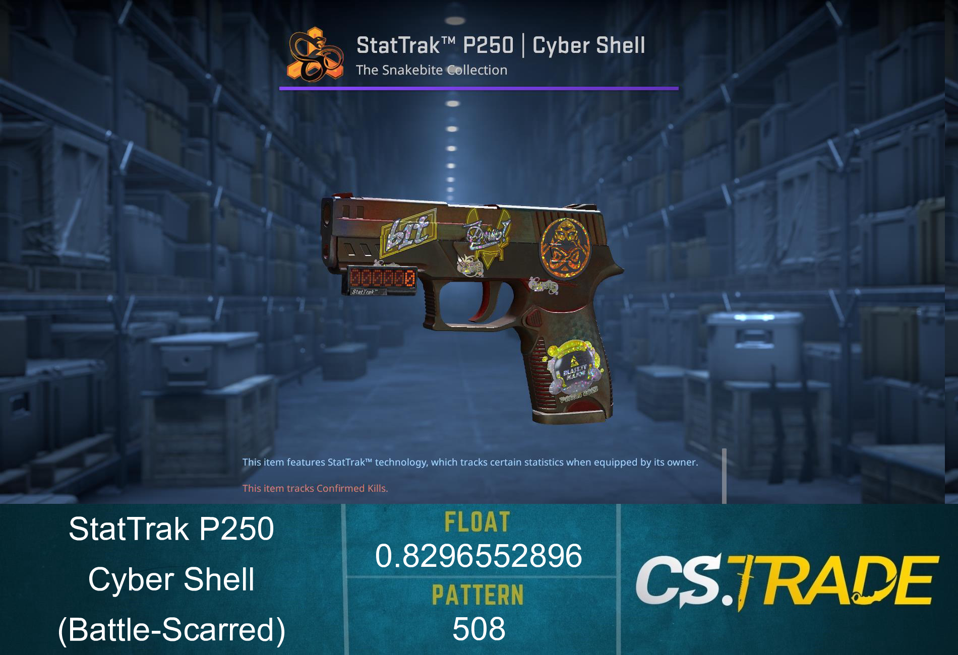 P250 | Cyber Shell (Battle-Scarred) Screenshot