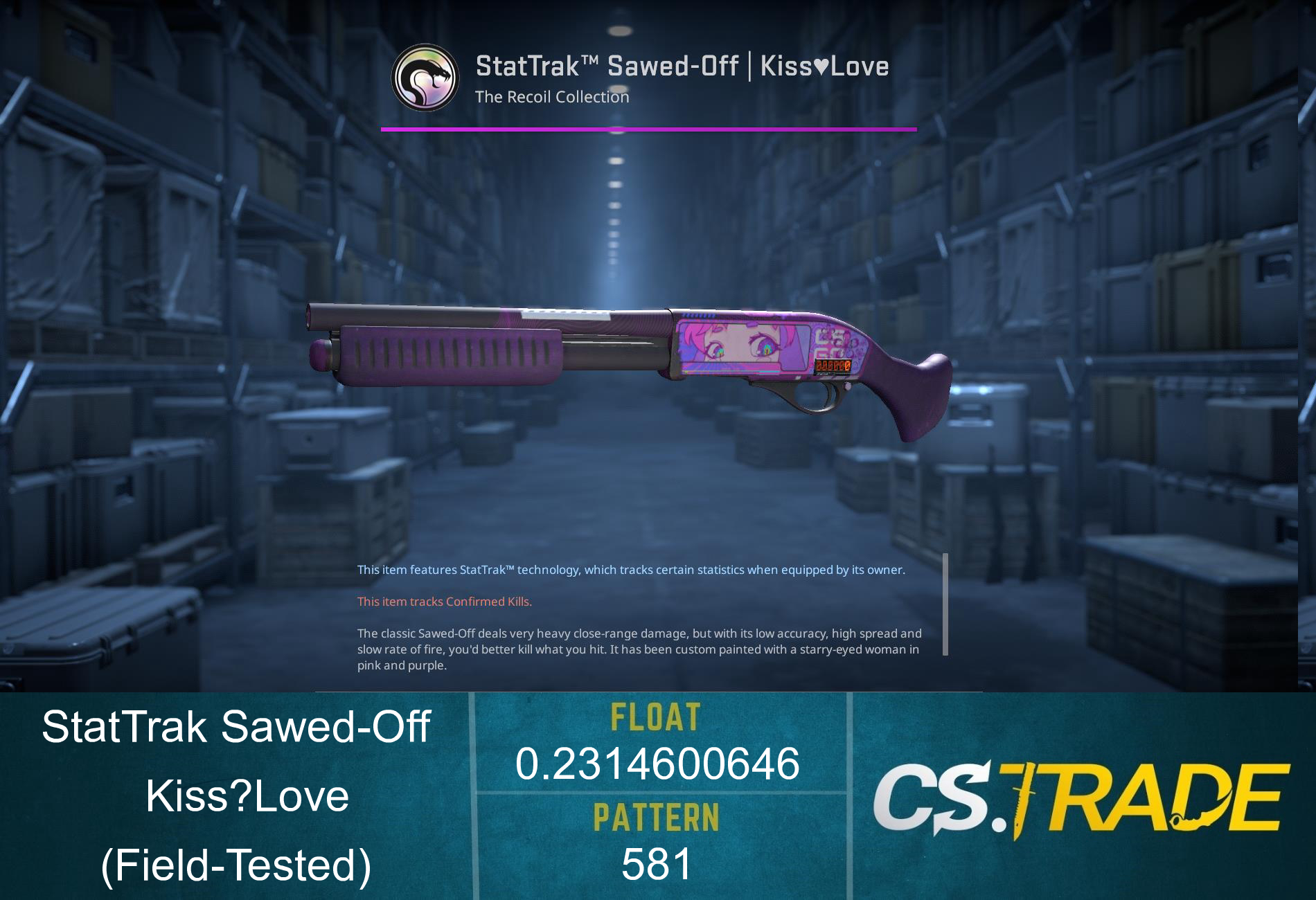 StatTrak™ Sawed-Off | Kiss♥Love (Field-Tested) Screenshot