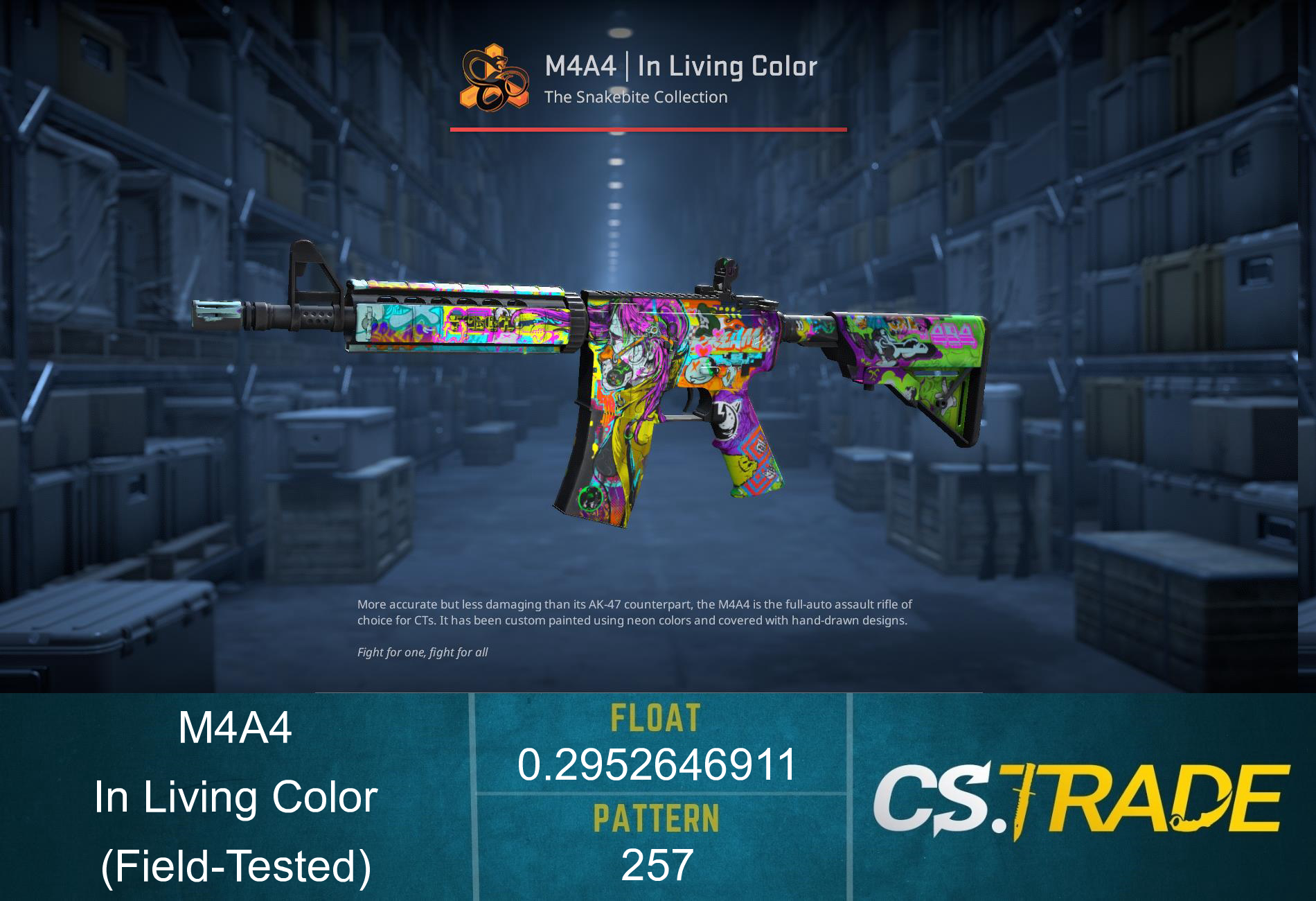 M4A4 | In Living Color (Field-Tested) Screenshot