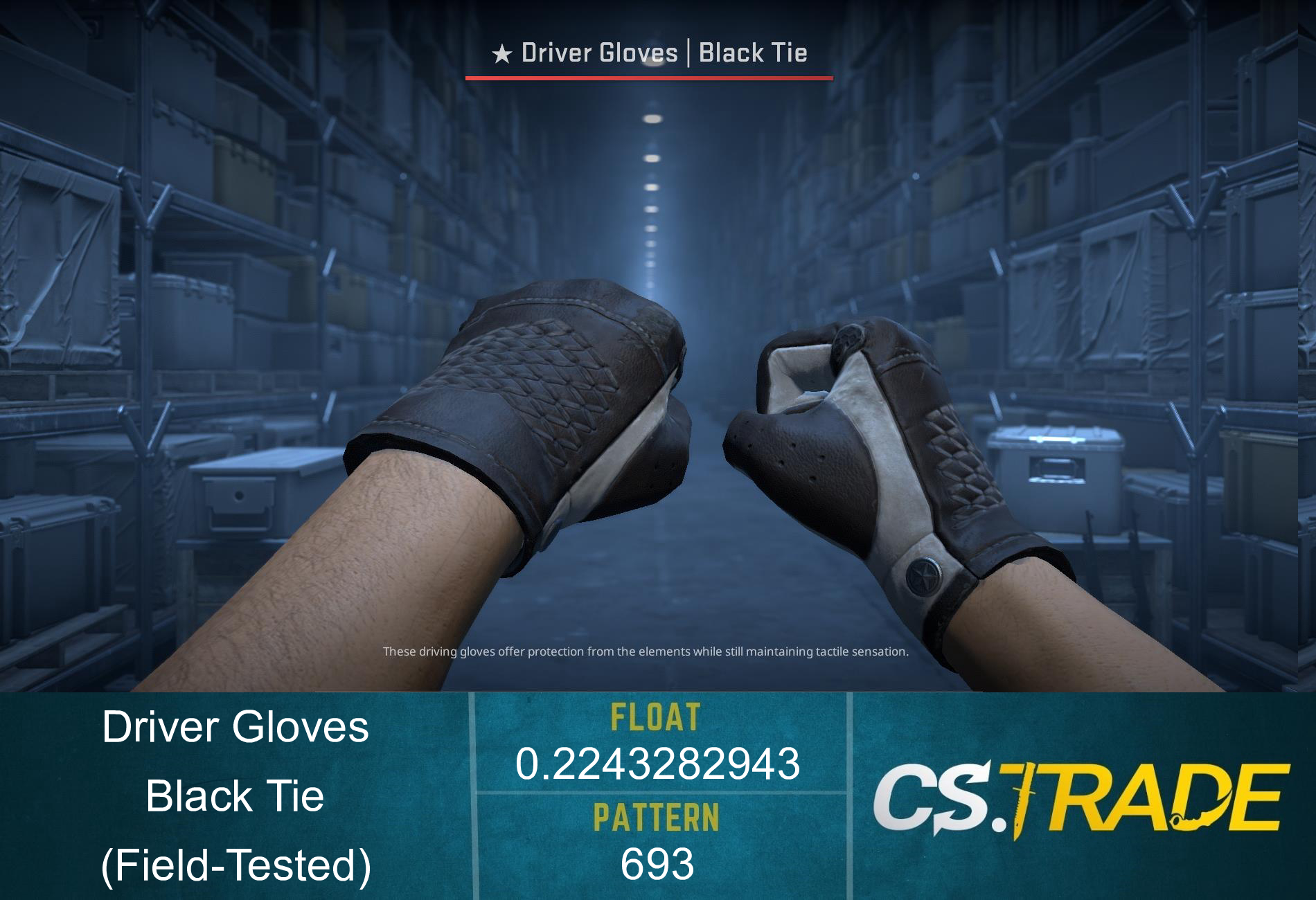 ★ Driver Gloves | Black Tie (Factory New) Screenshot