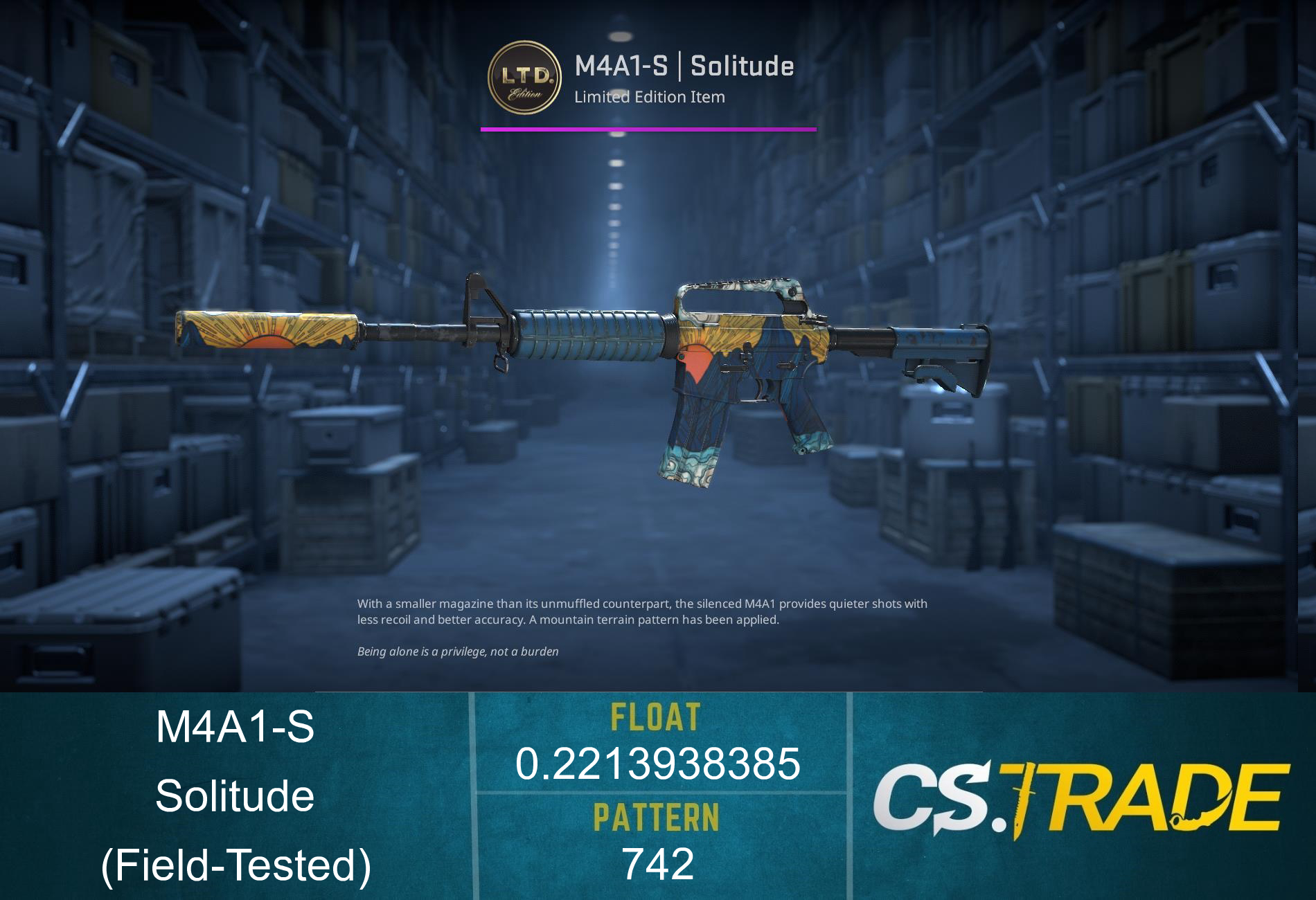 M4A1-S | Solitude (Field-Tested) Screenshot