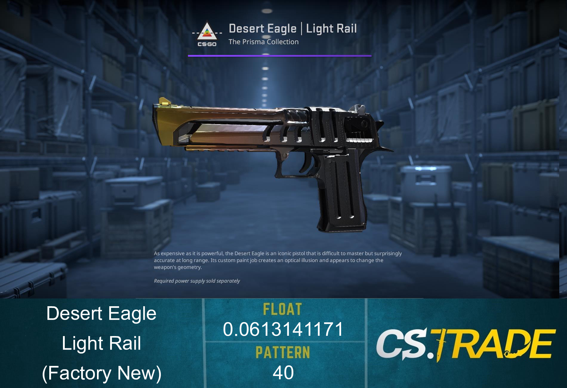 Desert Eagle | Light Rail (Factory New) Screenshot