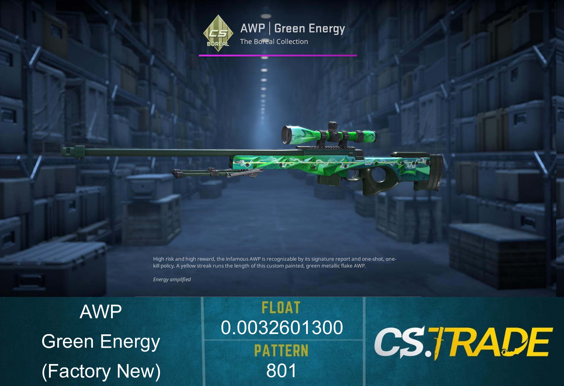 AWP | Green Energy (Factory New) Screenshot