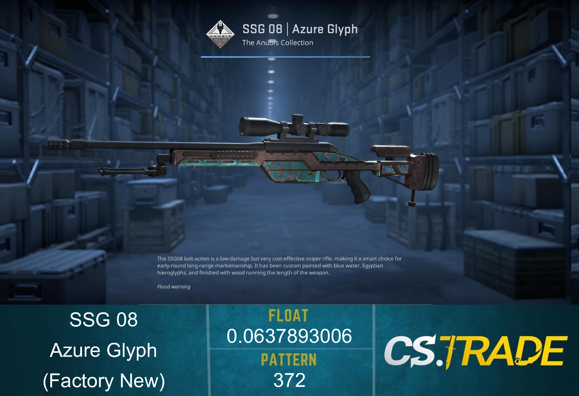 SSG 08 | Azure Glyph (Factory New) Screenshot