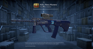 AUG | Navy Murano (Minimal Wear) Screenshot