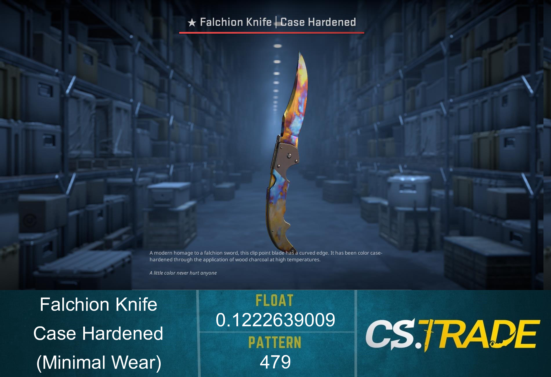 ★ Falchion Knife | Case Hardened (Minimal Wear)
