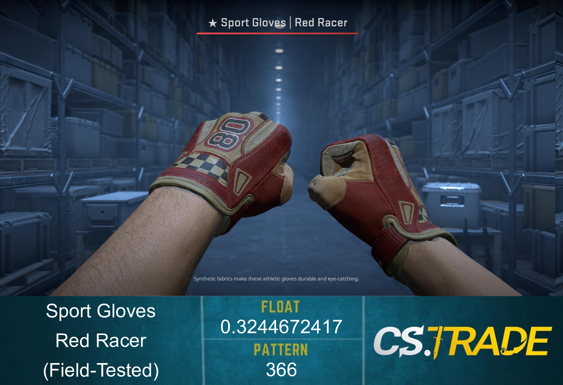 ★ Sport Gloves | Red Racer (Minimal Wear) Screenshot