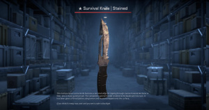★ Survival Knife | Stained (Field-Tested) Screenshot