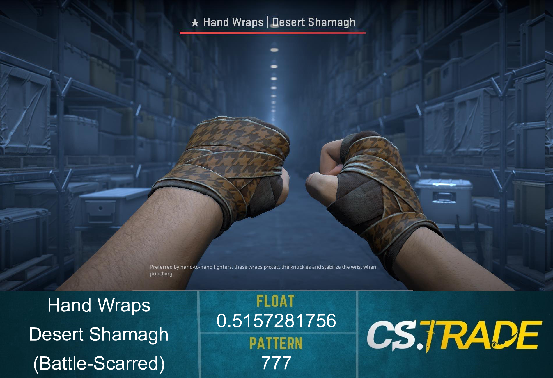 ★ Hand Wraps | Desert Shamagh (Battle-Scarred) Screenshot