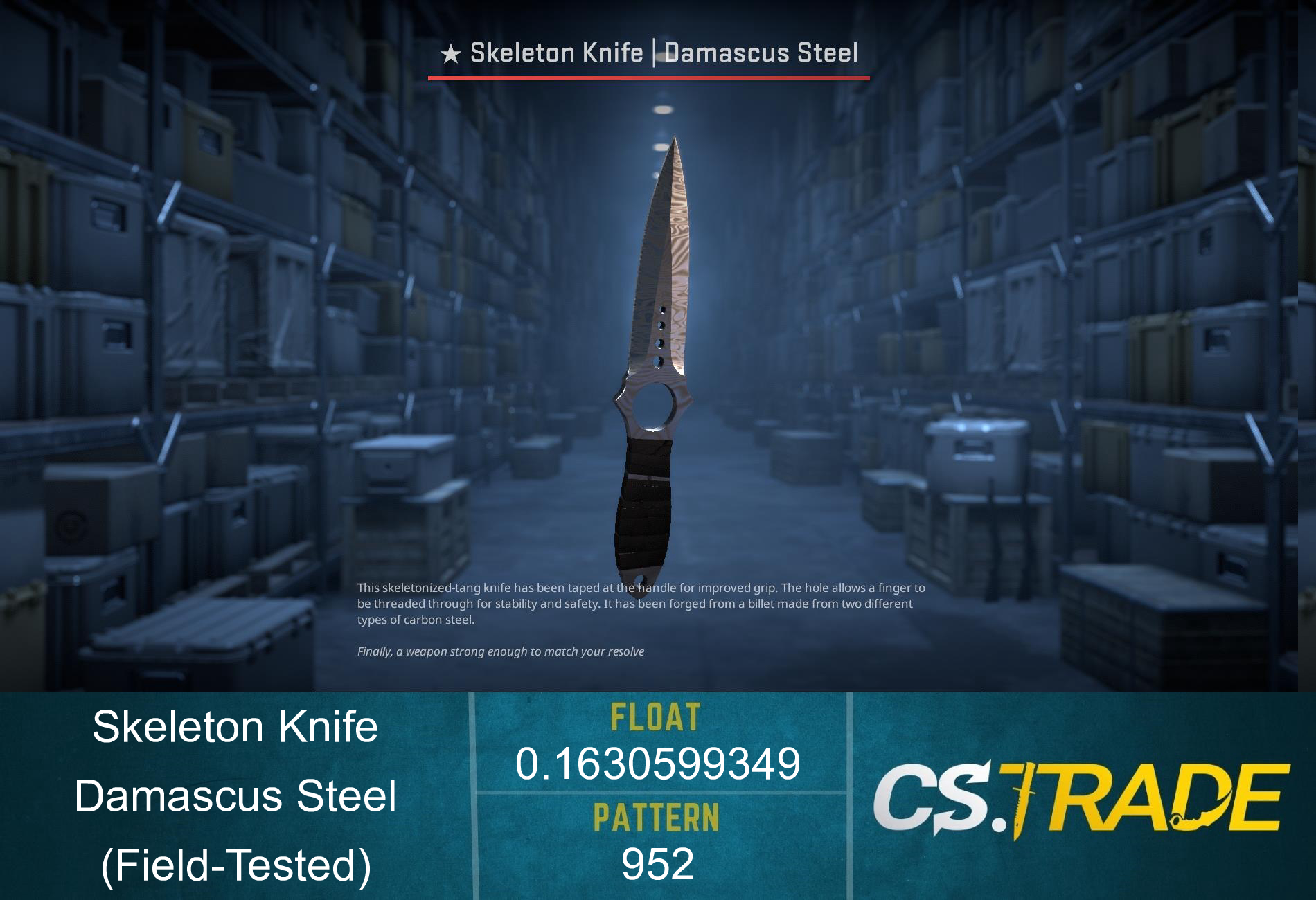 ★ Skeleton Knife | Damascus Steel (Factory New) Screenshot
