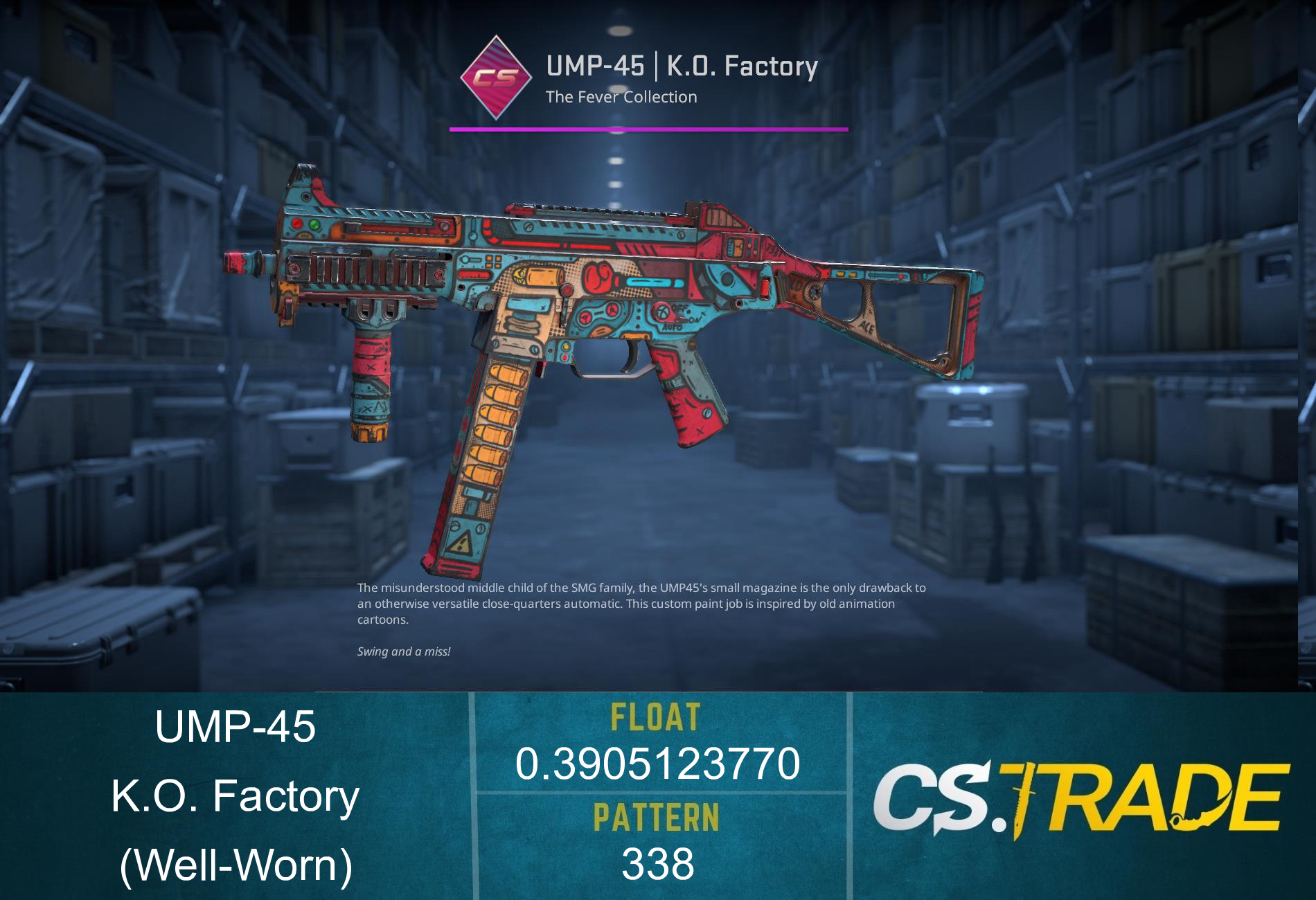 UMP-45 | K.O. Factory (Well-Worn) Screenshot