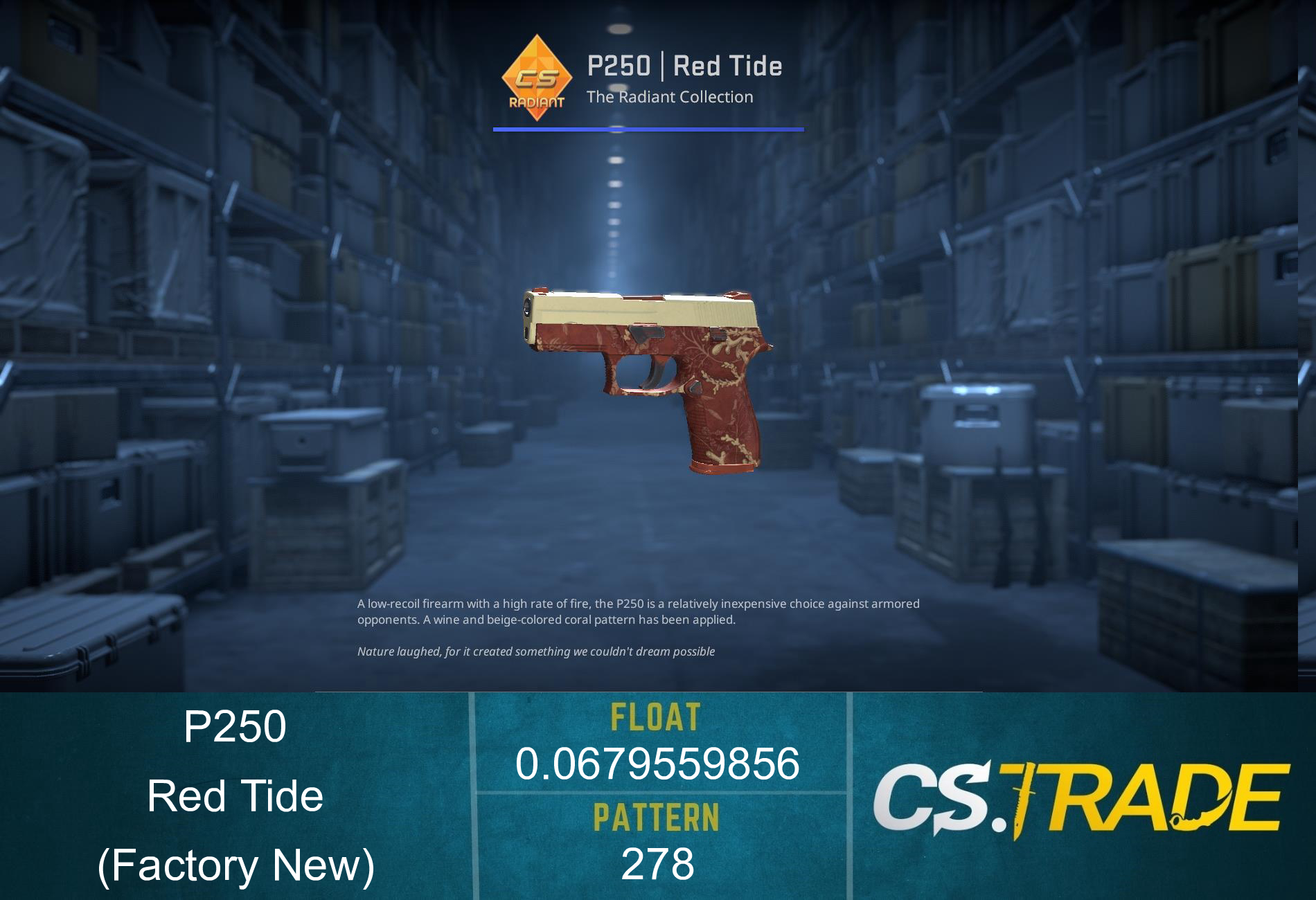 P250 | Red Tide (Factory New) Screenshot
