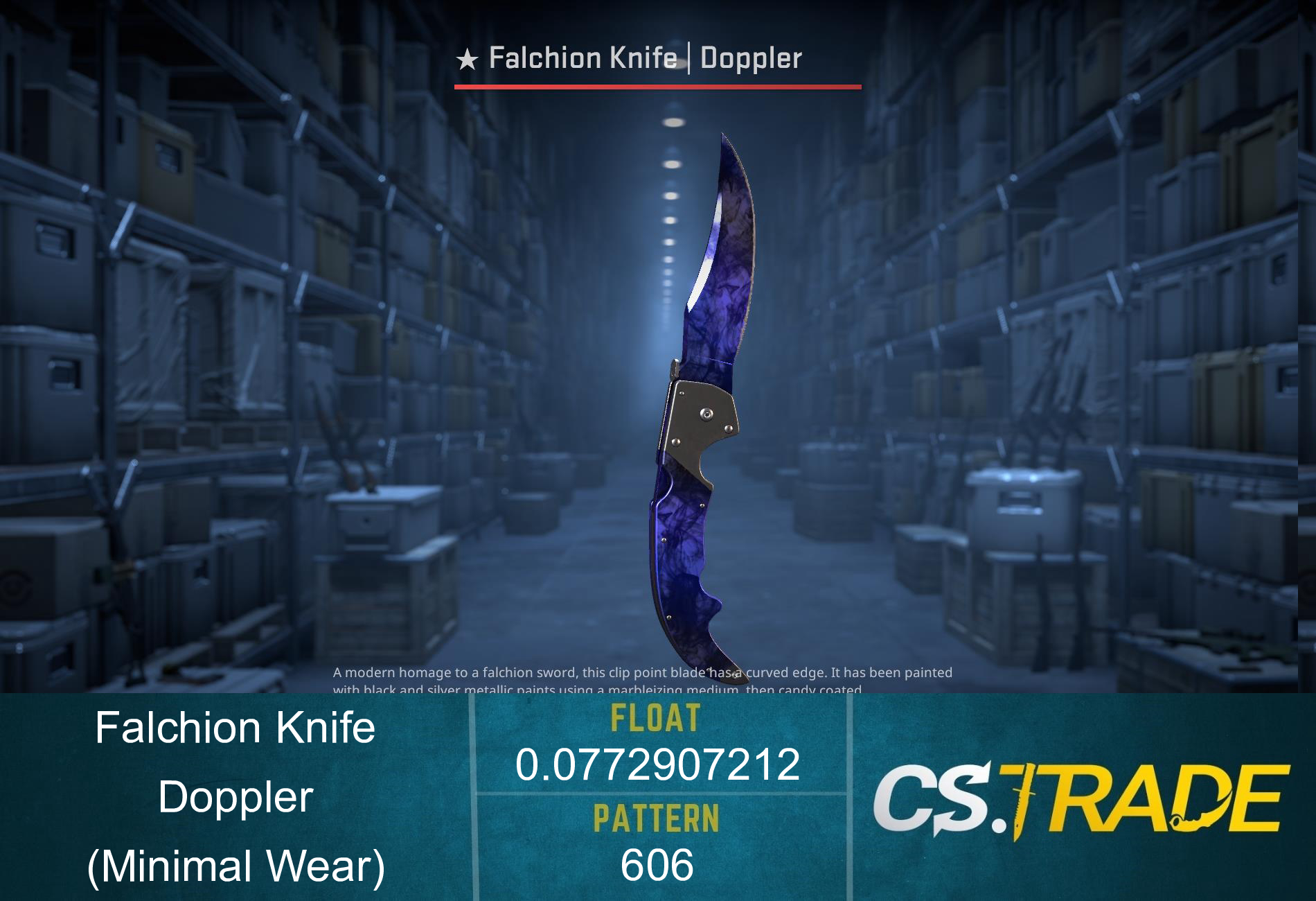 ★ StatTrak™ Falchion Knife | Doppler (Minimal Wear) Screenshot