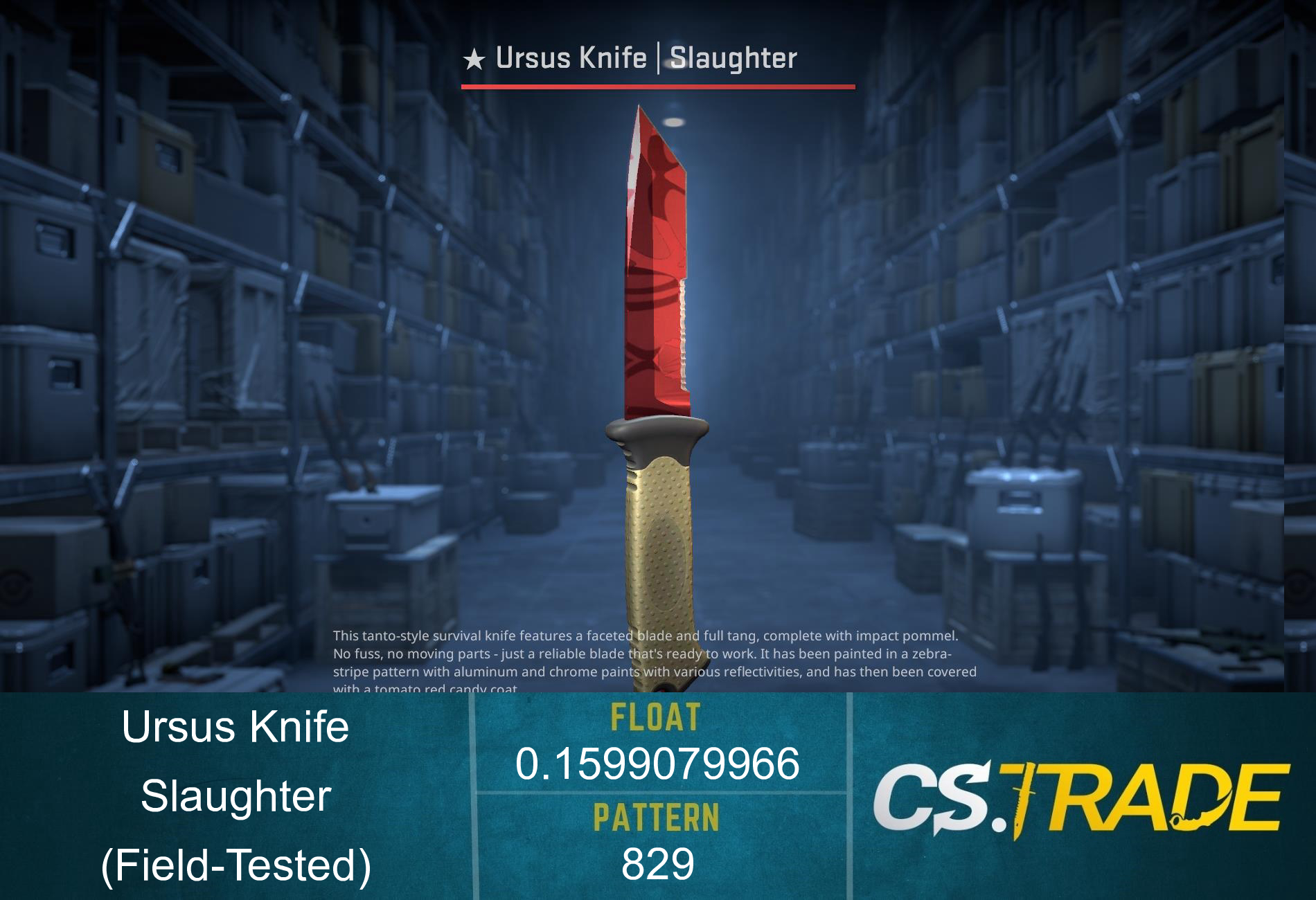 ★ StatTrak™ Ursus Knife | Slaughter (Field-Tested) Screenshot