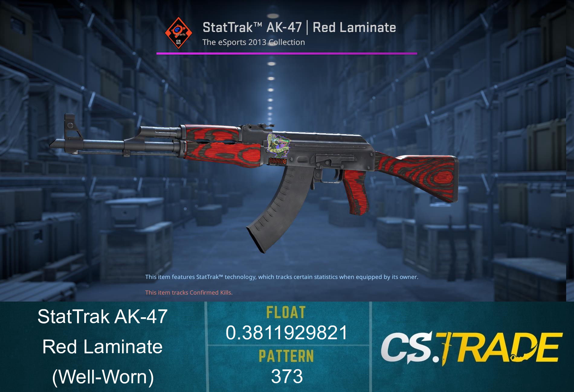 AK-47 | Red Laminate (Well-Worn) Screenshot