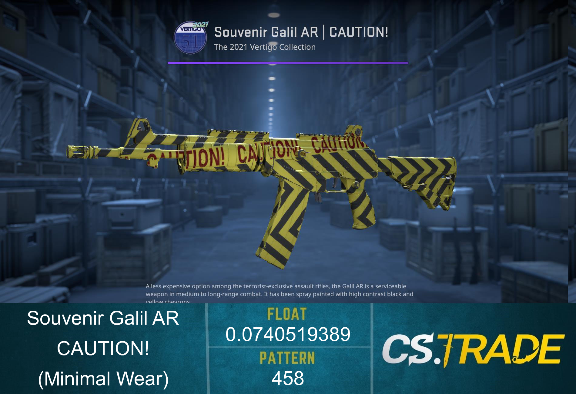 Galil AR | CAUTION! (Minimal Wear) Screenshot