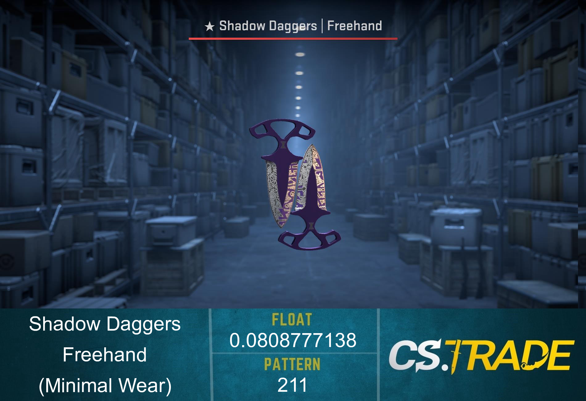 ★ Shadow Daggers | Freehand (Minimal Wear) Screenshot