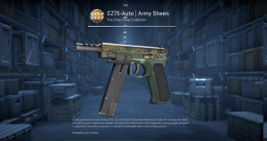 CZ75-Auto | Army Sheen (Minimal Wear) Screenshot