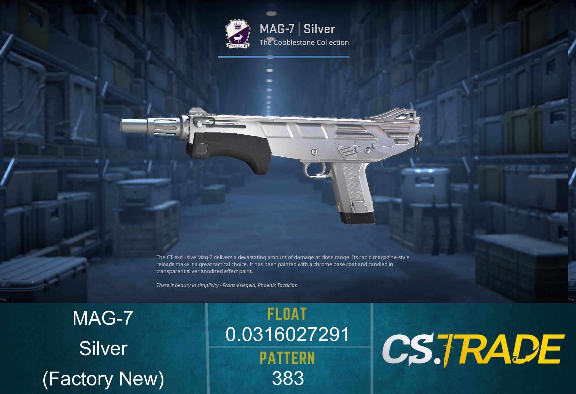 MAG-7 | Silver (Factory New) Screenshot