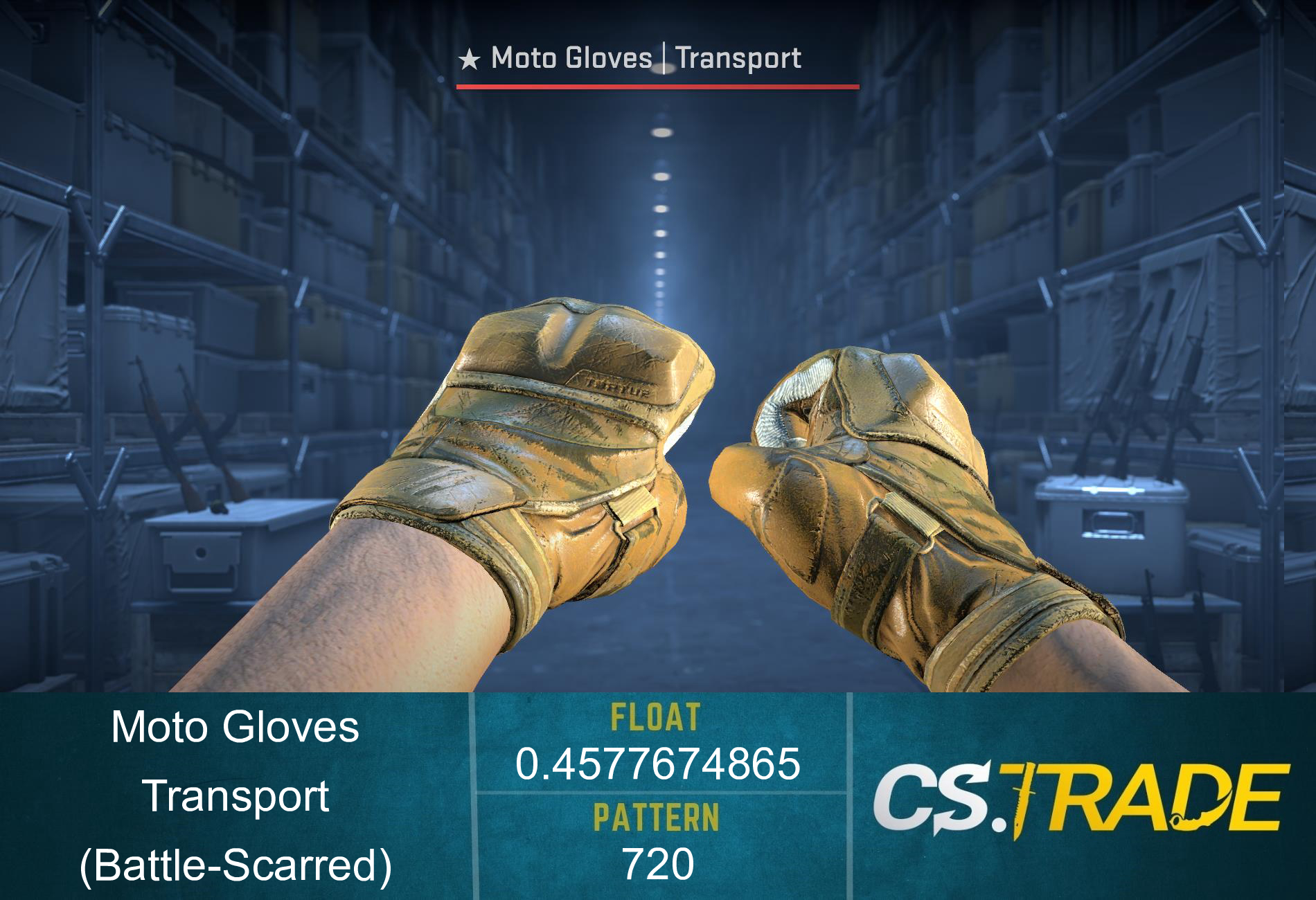 ★ Moto Gloves | Transport (Battle-Scarred) Screenshot