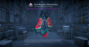 Dual Berettas | Melondrama (Well-Worn) Screenshot