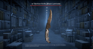 ★ Falchion Knife | Black Laminate (Field-Tested) Screenshot
