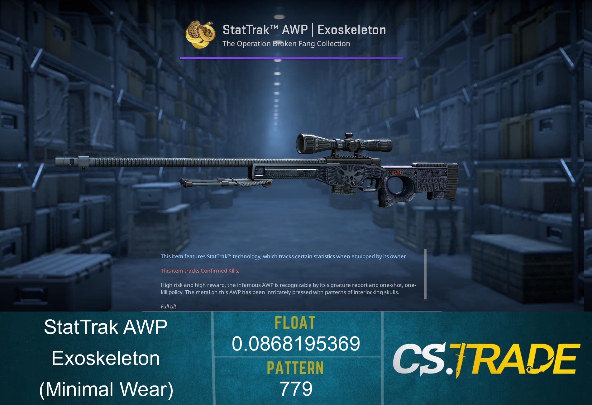 StatTrak™ AWP | Exoskeleton (Minimal Wear) Screenshot