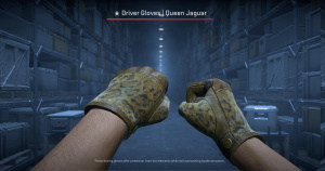 ★ Driver Gloves | Queen Jaguar (Battle-Scarred) Screenshot