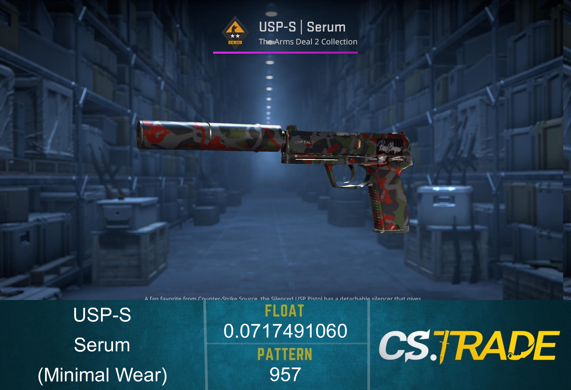 USP-S | Serum (Minimal Wear) Screenshot