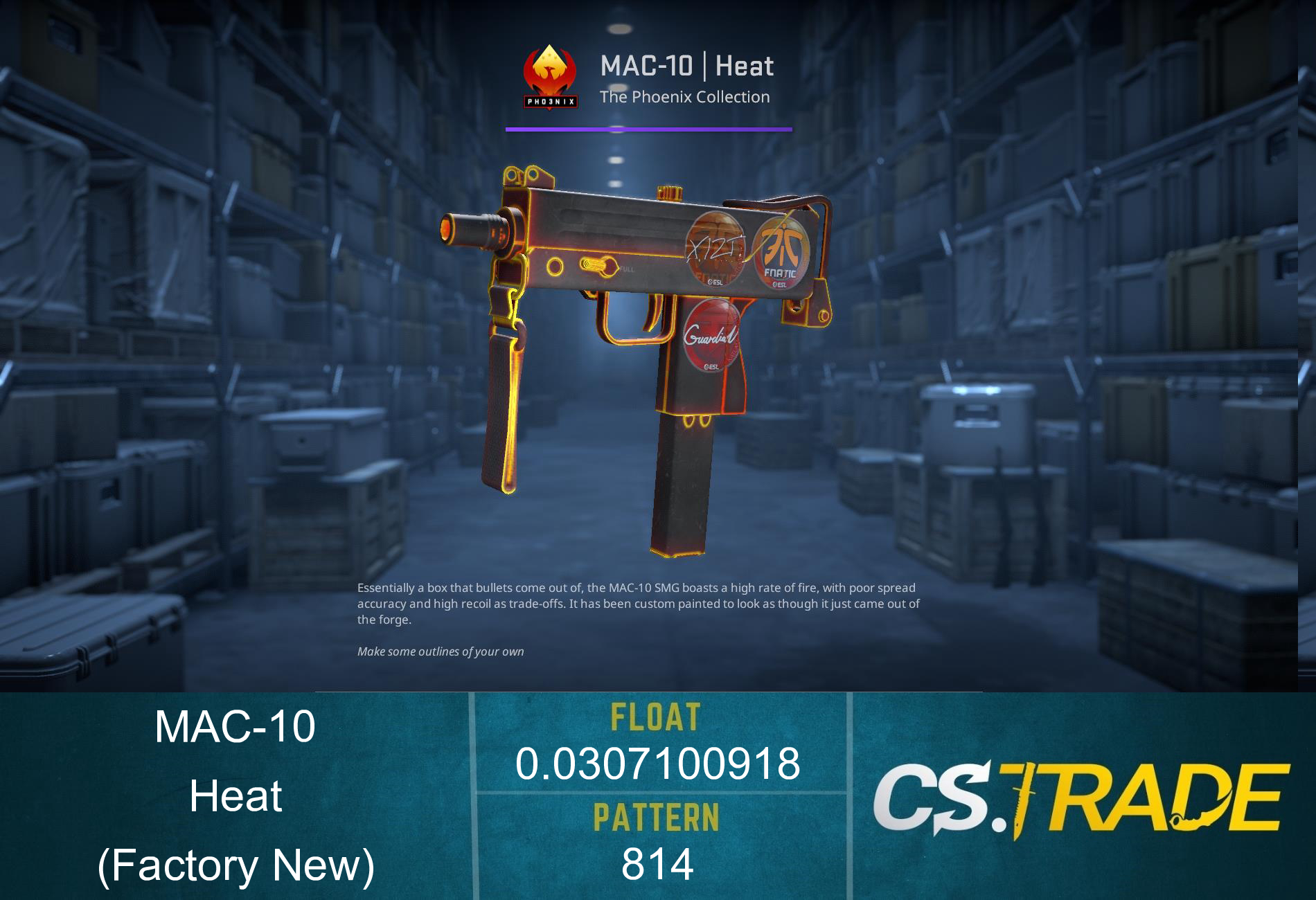 MAC-10 | Heat (Factory New)